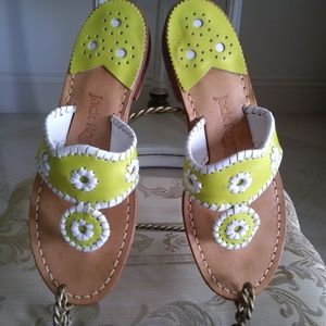 Jack Rogers Sandals Yellow Size 6